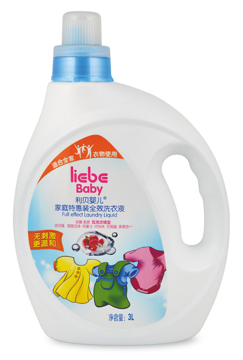 利贝婴儿家庭特惠装全效洗衣液3L