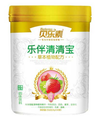 贝乐素乐伴清清宝草莓味