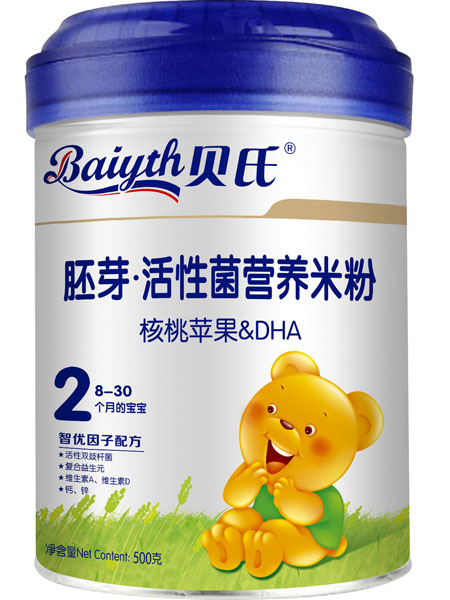 贝氏核桃苹果&DHA胚芽活性菌米粉500克