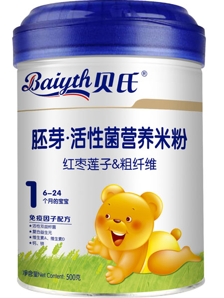 贝氏红枣莲子&粗纤维胚芽活性菌米粉500克