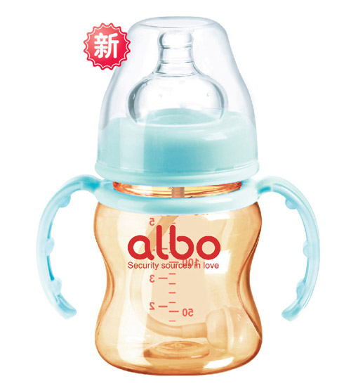 爱乐宝PPSU宽口自动奶瓶蓝色150ml