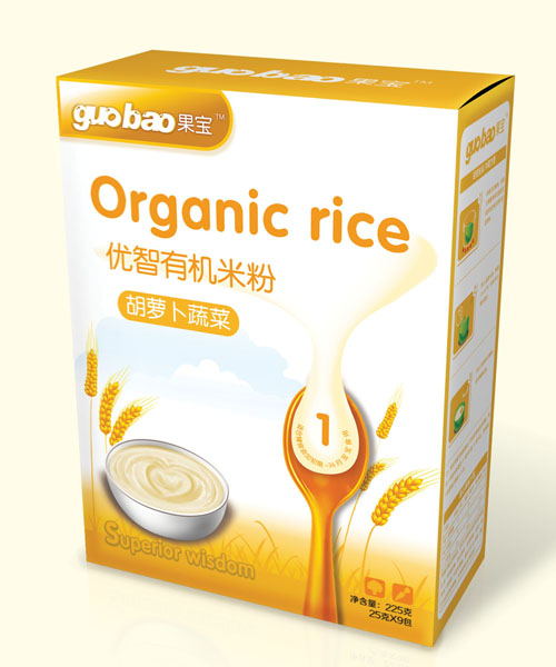 果宝优智有机米粉胡萝卜蔬菜盒