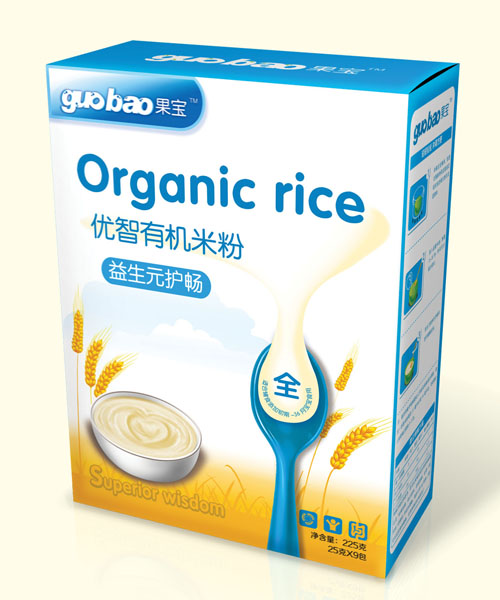 果宝益生元护肠优智有机米粉盒