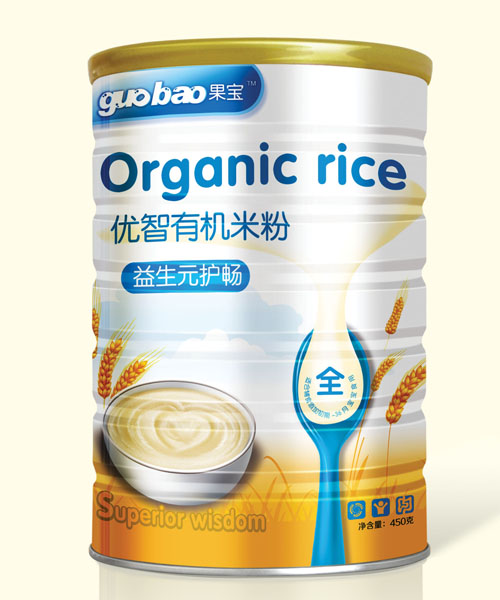 果宝益生元护肠优智有机米粉
