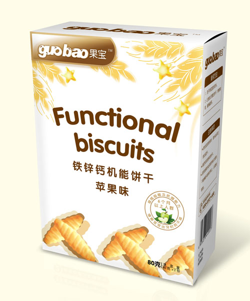果宝铁锌钙机能饼干苹果味