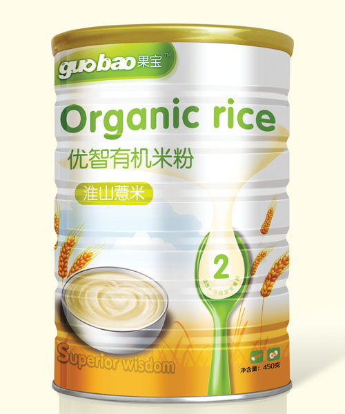 果宝淮山薏米优智有机米粉