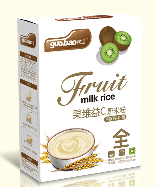 果宝果维益C奶米粉盒装全