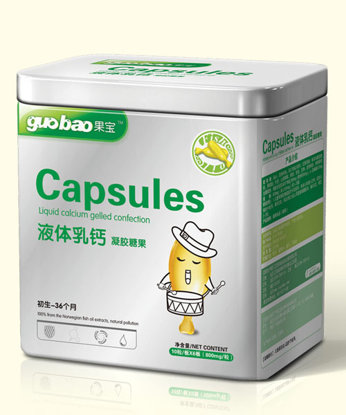 果宝液体乳钙凝胶糖果罐