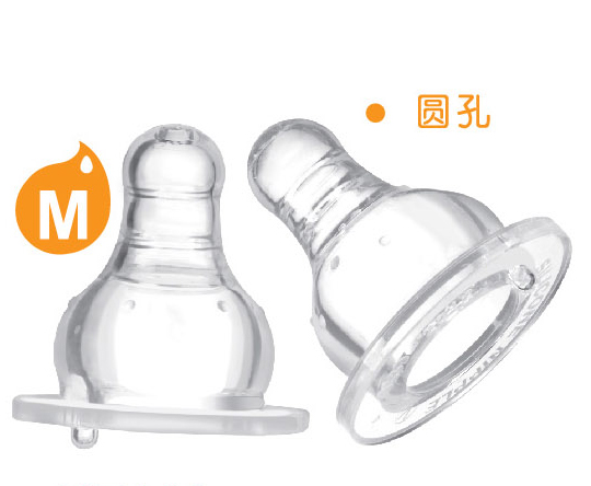 爱乐宝5优仿真母乳标口奶嘴2件装M
