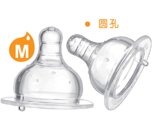 爱乐宝5优仿真母乳宽口奶嘴M