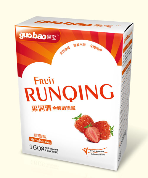 果宝果润清金装清清宝草莓味