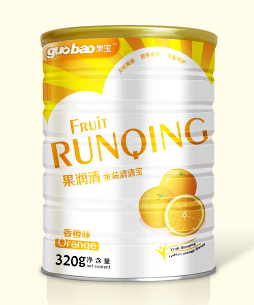 果宝果润清金装清清宝香橙味罐