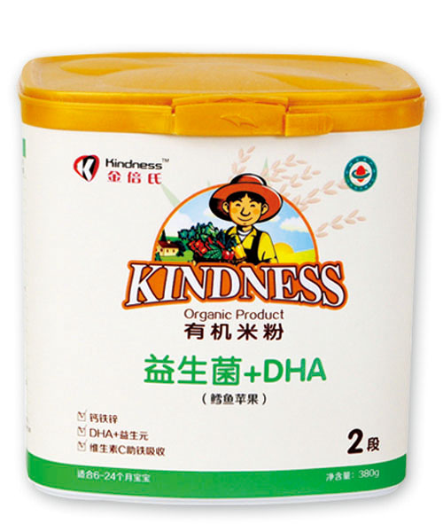 金倍氏鳕鱼苹果米粉-桶装2段