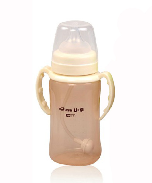 U亲A370宽口径PP抗菌奶瓶300ml