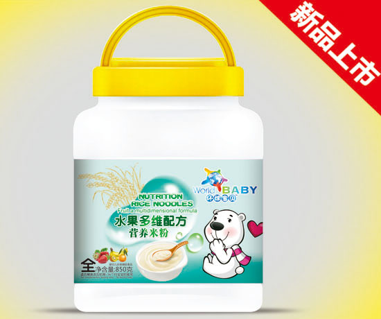 环球宝贝水果多维配方营养米粉850克