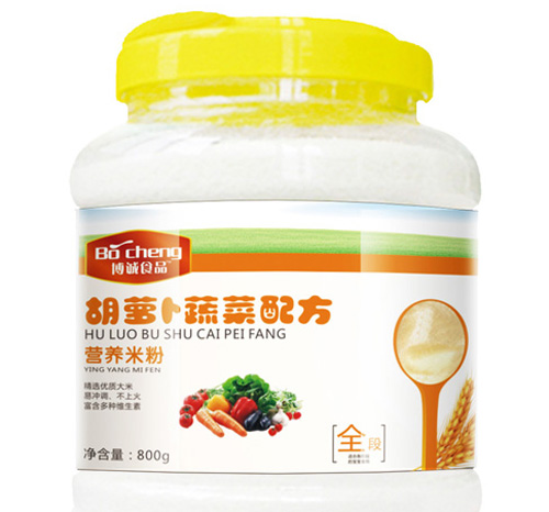 博诚胡萝卜蔬菜配方营养米粉全段