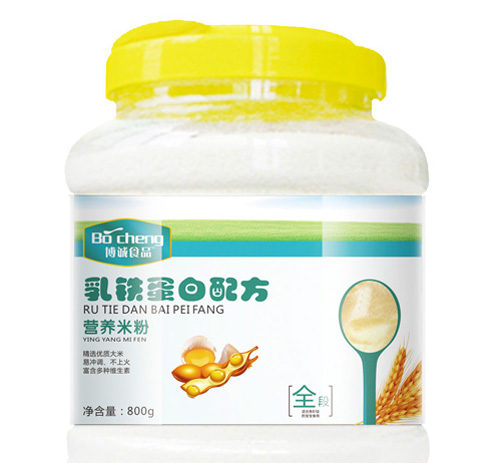 博诚乳铁蛋白配方营养米粉全段