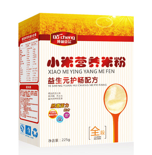 博诚益生元护畅配方小米营养米粉全段