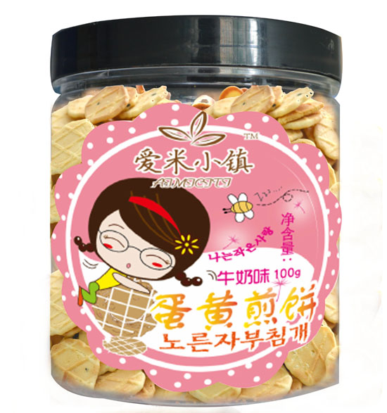 爱米小镇牛奶味蛋黄煎饼