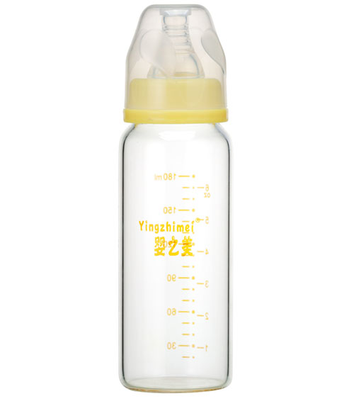 婴之美标口高硼硅玻璃奶瓶180ML