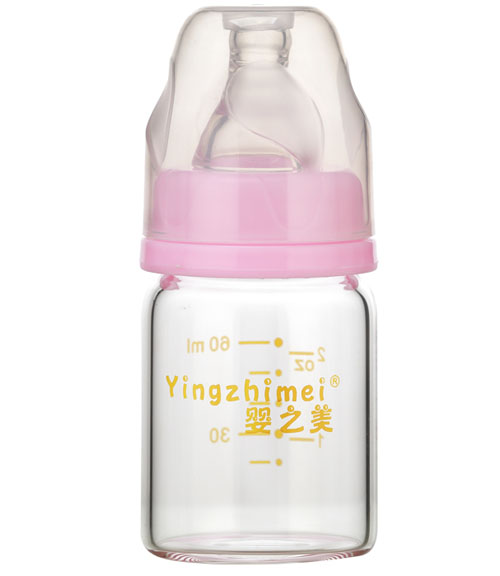 婴之美标口高硼硅玻璃奶瓶60ML