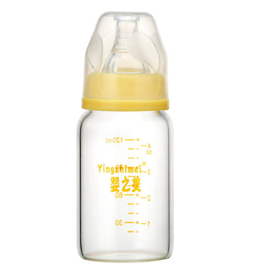 婴之美标口高硼硅玻璃奶瓶120ML