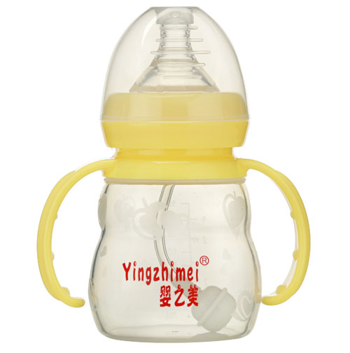 婴之美宽口自动双耳硅胶奶瓶160ML