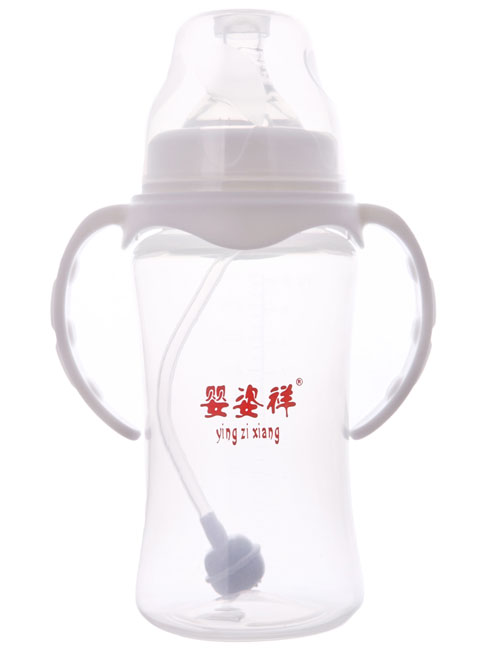 婴姿祥宽口双耳自动弧形奶瓶300ML