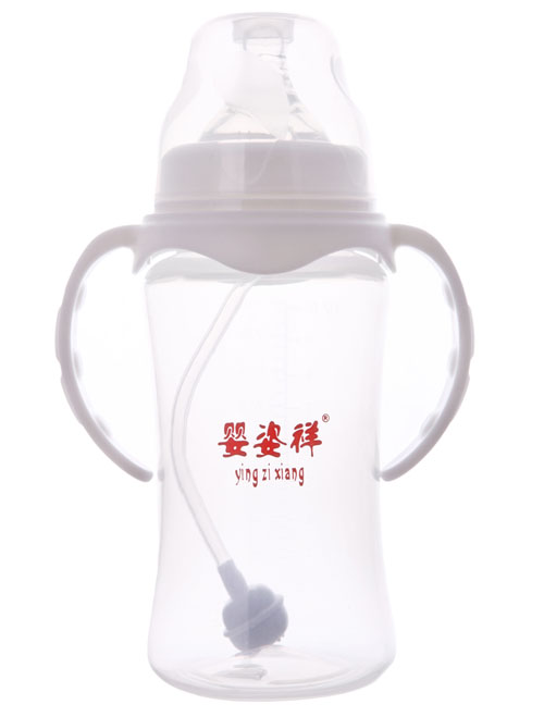 婴姿祥宽口双耳自动弧形奶瓶330ML