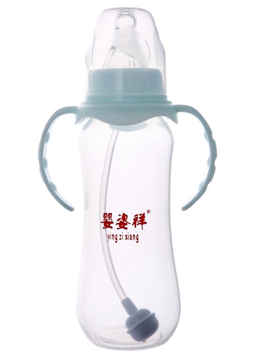 婴姿祥标口双耳自动圆弧奶瓶240ML
