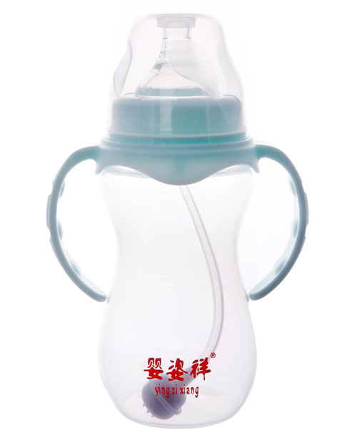 婴姿祥宽口双耳自动弧形奶瓶270ML