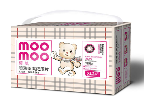 莫莫超薄柔爽纸尿片XL码中包装