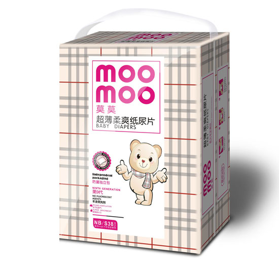 莫莫超薄柔爽纸尿片NB码中包装