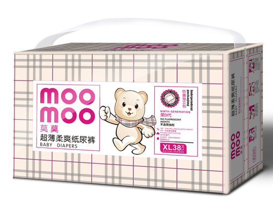 莫莫超薄柔爽纸尿裤XL码大包装