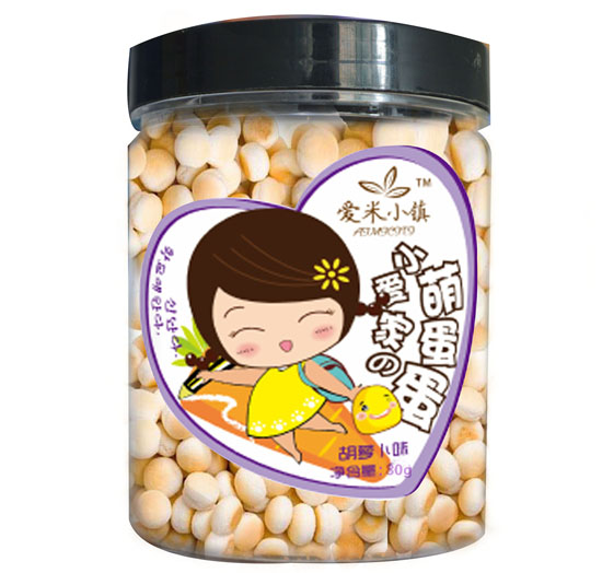 爱米小镇婴儿萌蛋蛋胡萝卜味