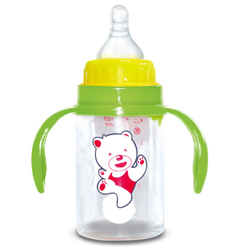 Babykin（贝沁）食品级玻璃奶瓶标口直身奶瓶120ML