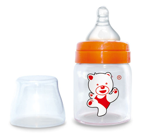 Babykin（贝沁）宽口直身高硼硅玻璃奶瓶120ML
