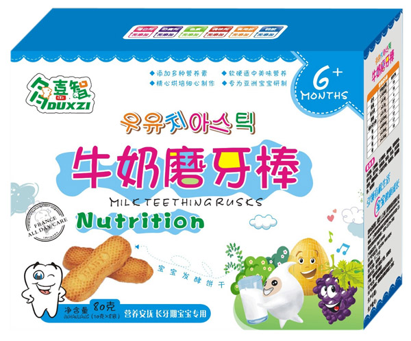 多喜智牛奶磨牙棒盒装