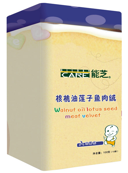 能芝核桃油莲子鱼肉绒