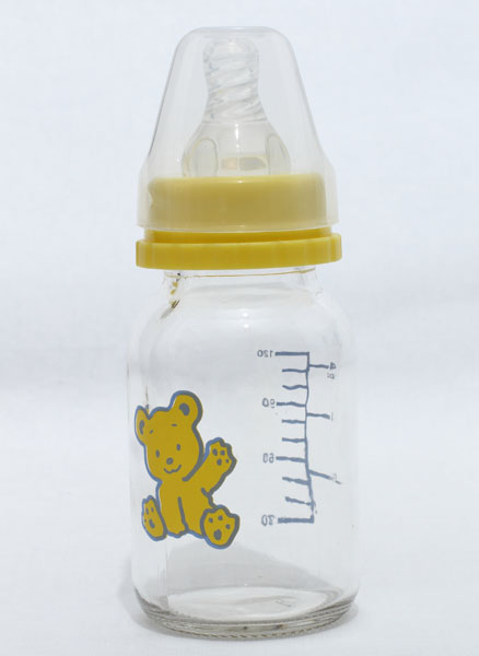 新儿宝标口120ml直身玻璃奶瓶