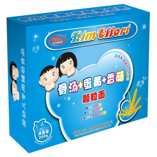 金合力骨汤+蛋黄+香菇颗粒面