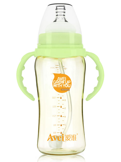 嗳唯宽口径带柄自动PPSU奶瓶（300ml）