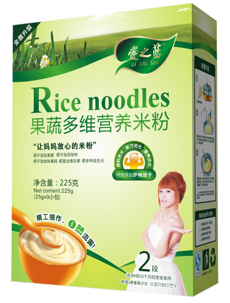 爱之蓝果蔬多维营养米粉盒装
