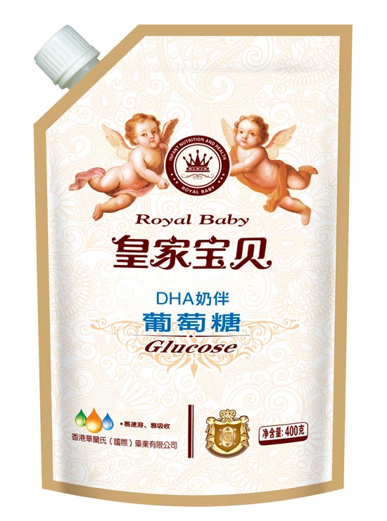 皇家宝贝400克葡萄糖(带嘴)-DHA奶伴