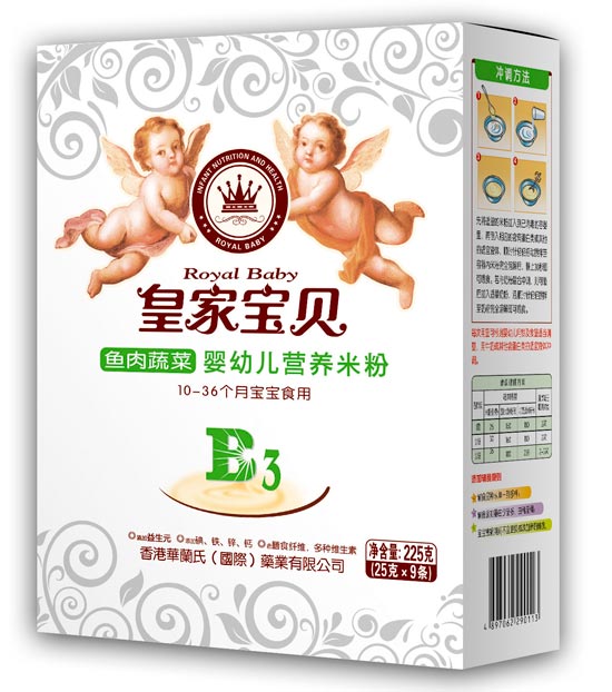 皇家宝贝225克米粉-鱼肉蔬菜