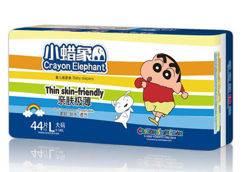 小蜡象亲肤极薄婴儿纸尿裤L码
