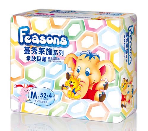 Feasons亲肤极薄婴儿纸尿裤M码