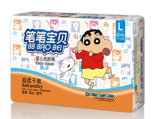 笔笔宝贝超柔干爽婴儿纸尿裤L码