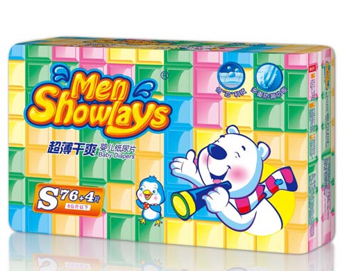 Menshowlays极薄干爽婴儿纸尿片S码