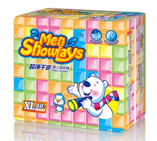 Menshowlays极薄干爽婴儿纸尿裤XL码